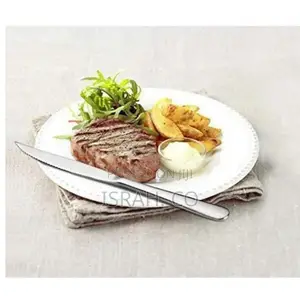6 Pieces of Table Steak Knives Cutlery Set, Silver.