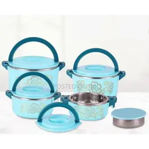 Hot Pot Dishes Food Warmer Container Blue