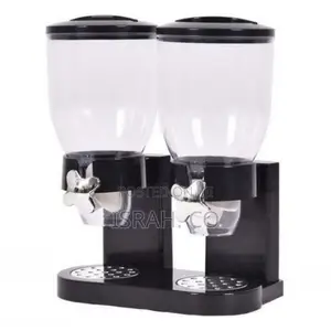 Double Kitchen Food Cereal Dispenser Storage, Organizer