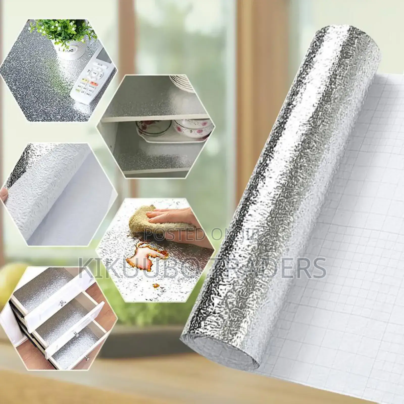 Aluminum Self Adhesive Kitchen Wallpaper