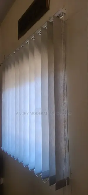 Light Grey Office Blind Curtains