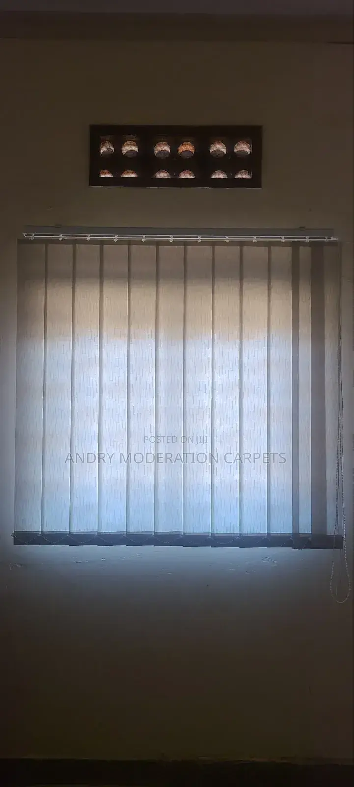 Light Grey Office Blind Curtains