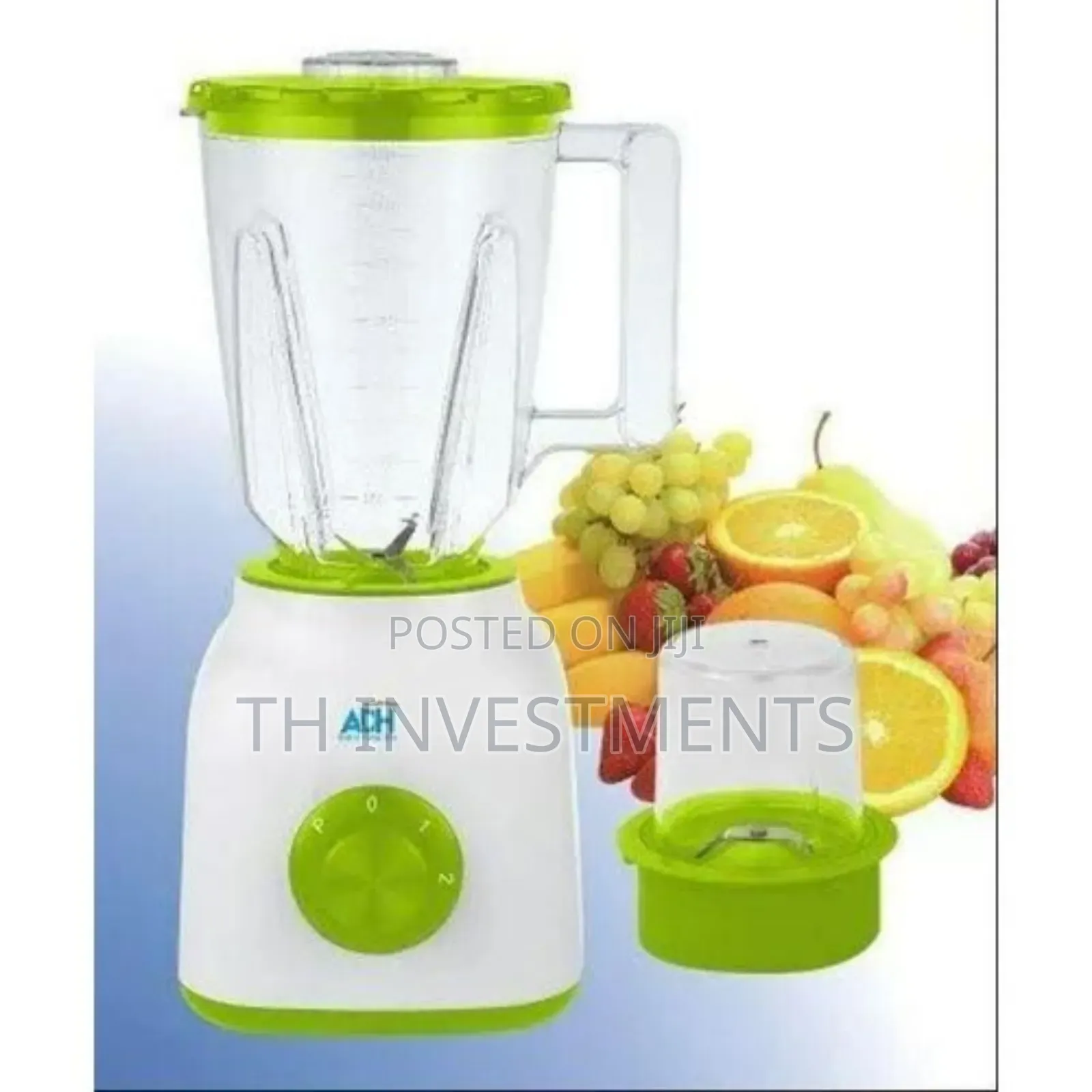 ADH 2 in 1 Unbreakable Jar Blender ACB -737b White Brand:ADH
