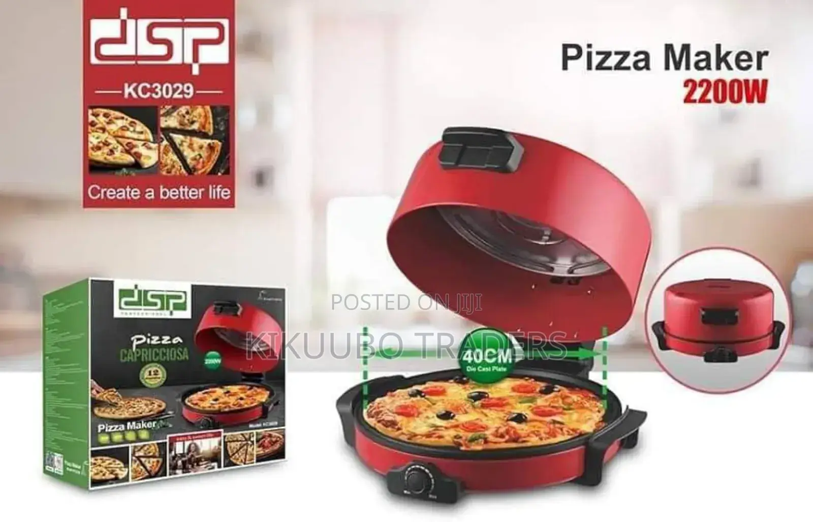 DSP Pizza Maker 40cm KC3029