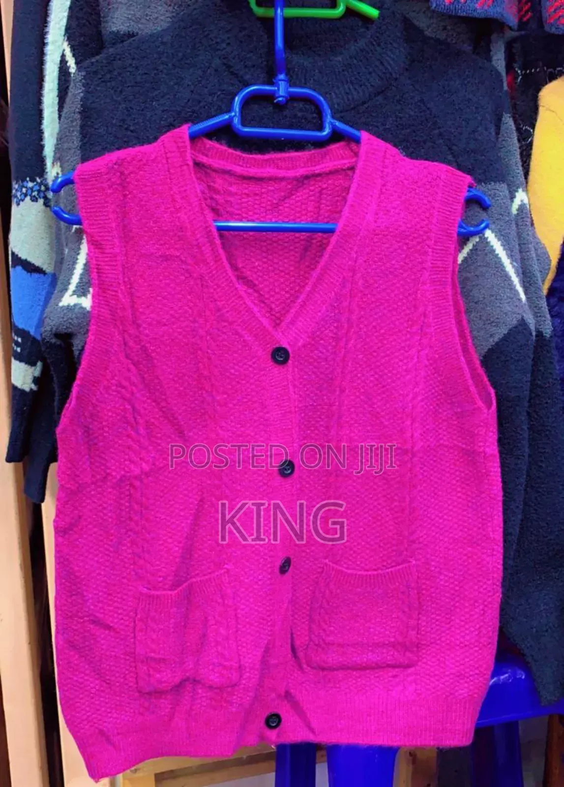 Pink Vest Sweater