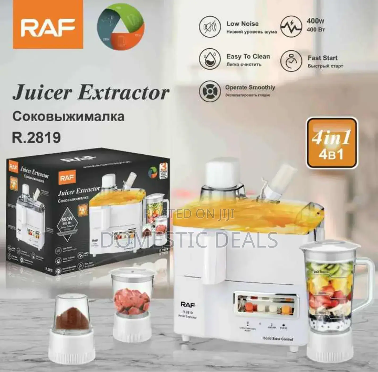 RAF 4in1 Juice Extractor/ Food Processor