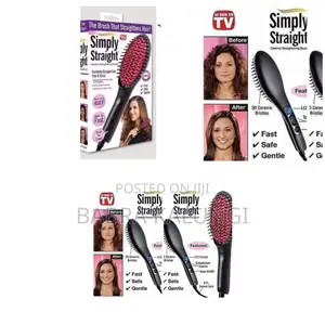 Fast Ceramic Hair Straightener Brush