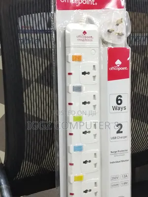 Office Point Six Way Extension Cable