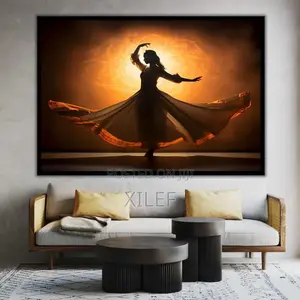 Pretty Woman Dancing | Wall Art Portrait for Hotel or Airbnb