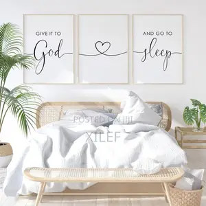 3 Piece | Rest in God | Bible Verses | Wall Art Portrait