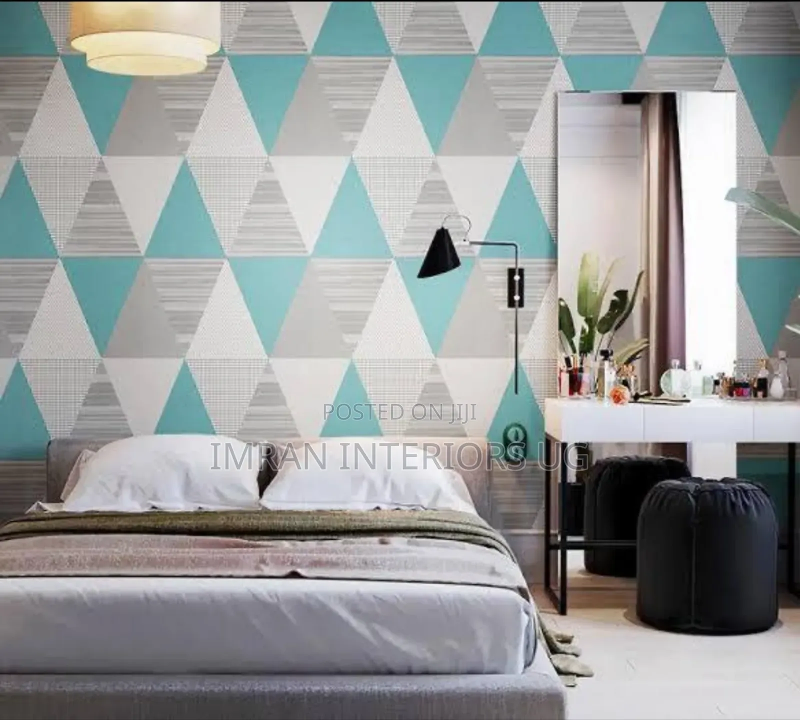 Sky Blue Designed Wallpapers Per Square Meter.