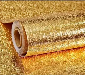 Aluminium Gold Wallpaper (5m X 0.5m)