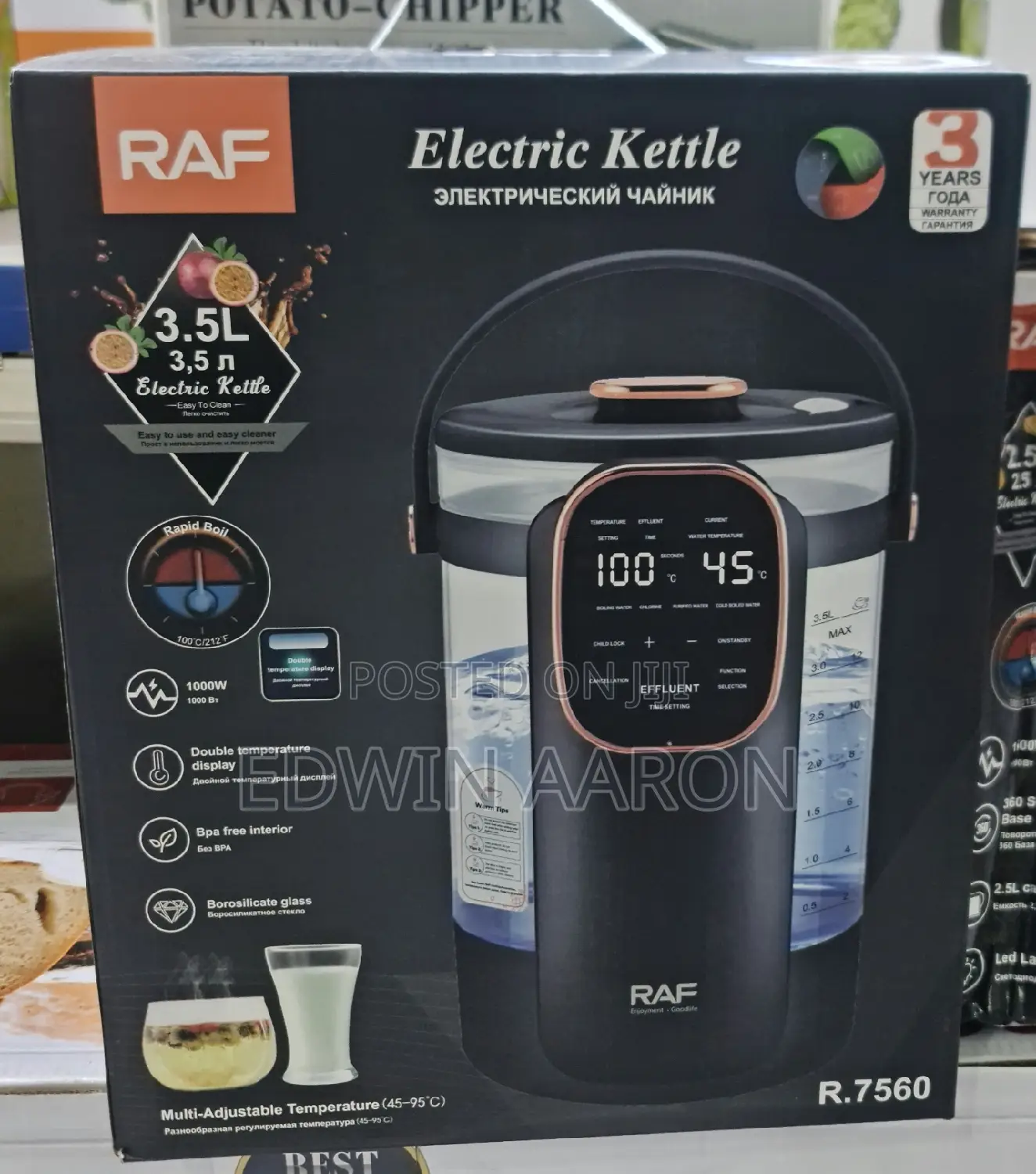 Raf Electric Kettle 3.5L
