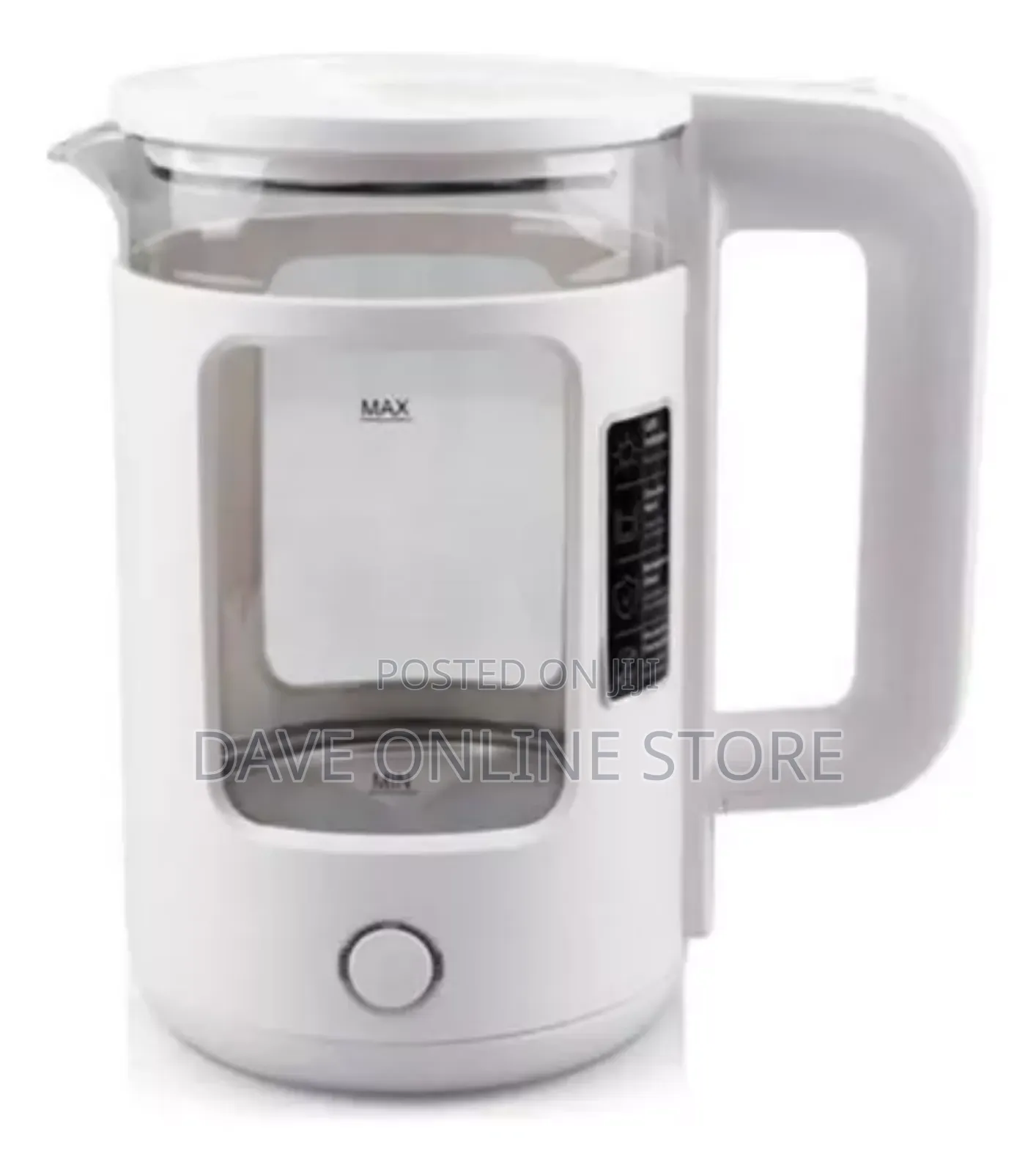 Raf-7859 White 2 Liter Glass Electric Kettle