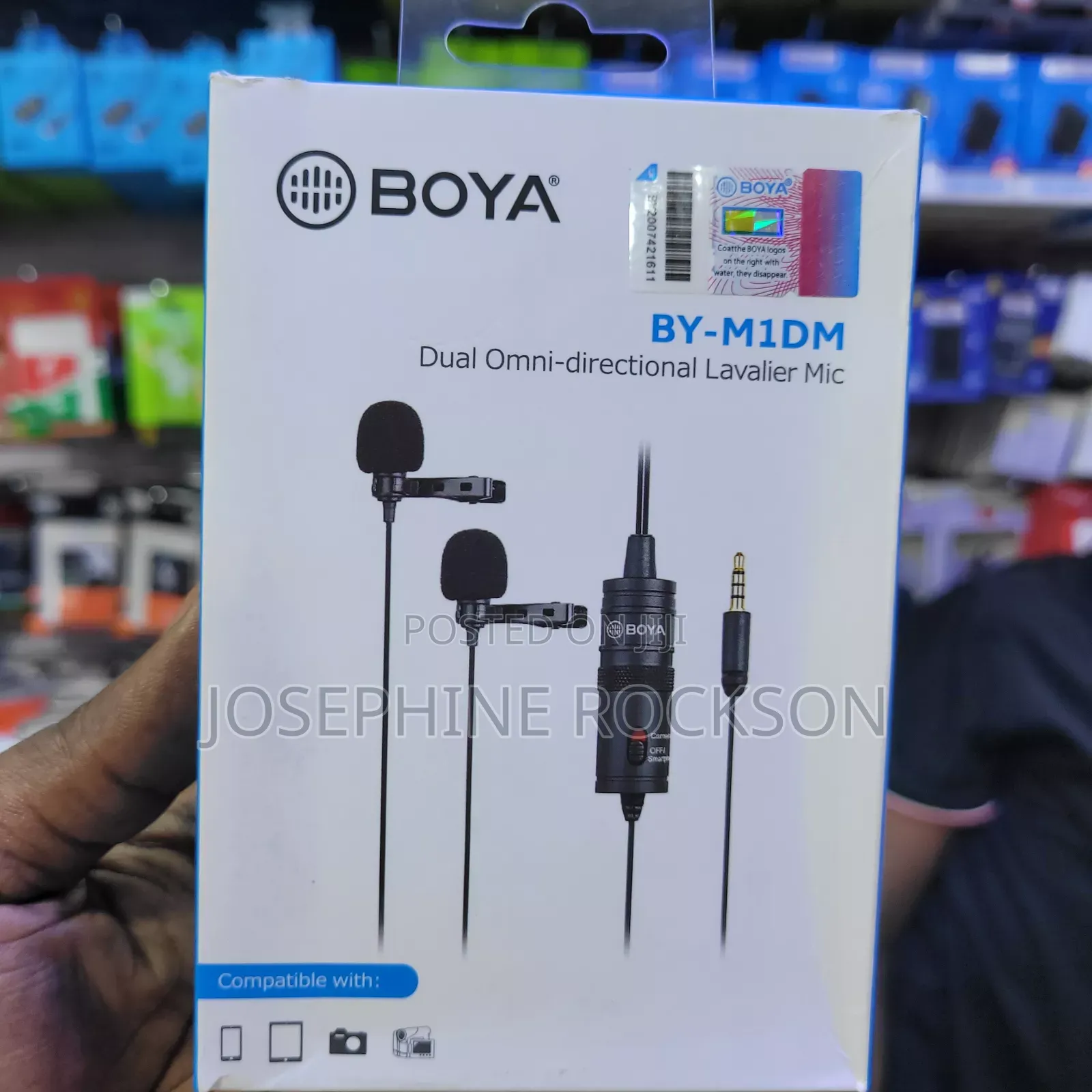 Boya Dual Omnidirectional Lavalier Mic