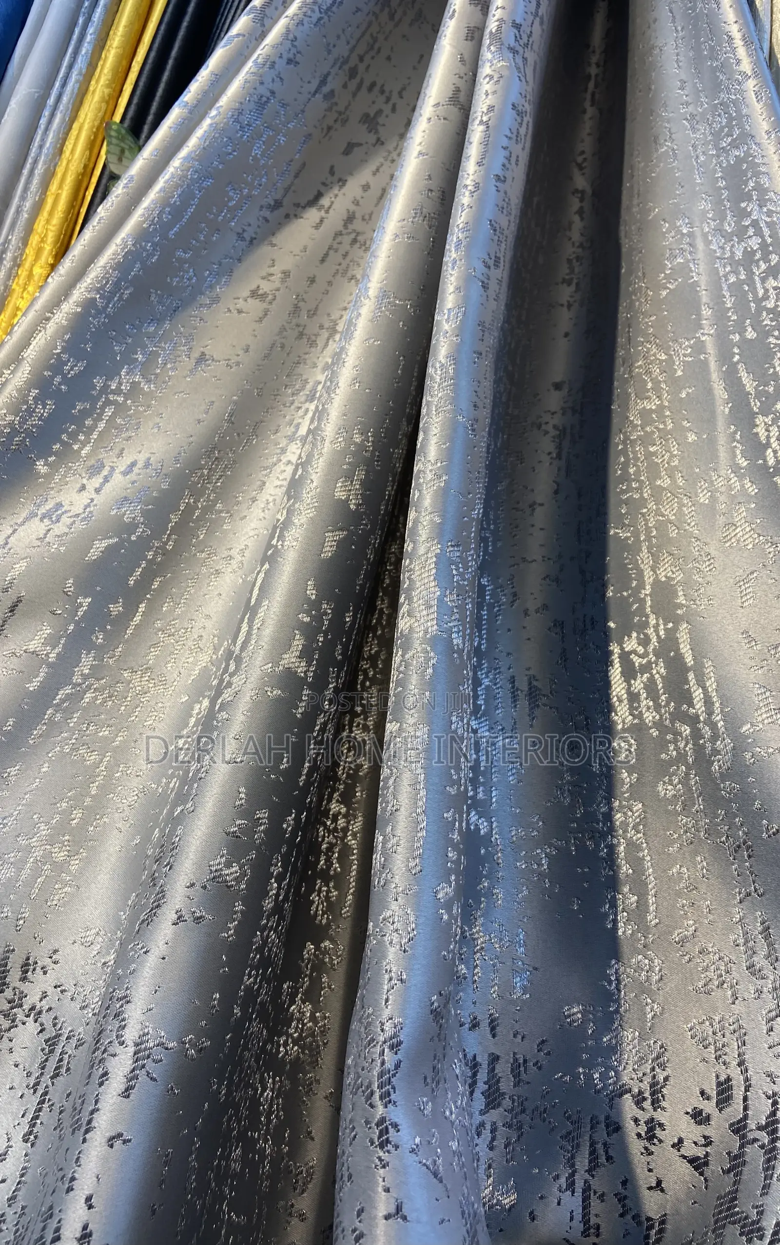Snow Grey Curtain (Muzira ) Per Meter