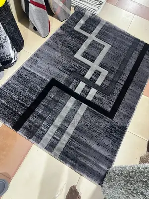 Black and Grey Center Table Carpet