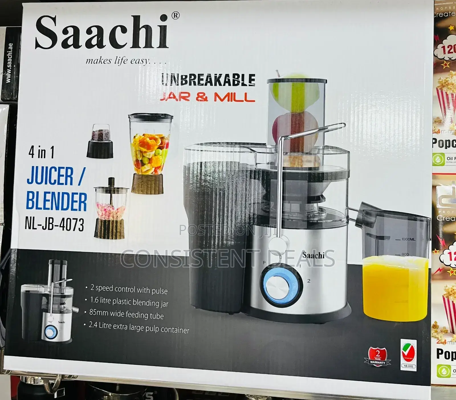 4in1 Saachi Juice Extractor/ Blender