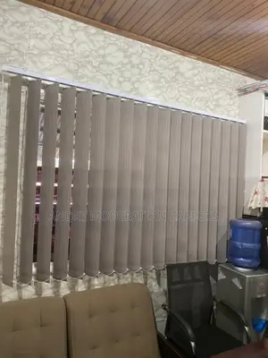 Light Grey Vertical Blind Curtains