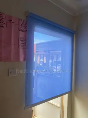 Light Blue Rollers Blind Curtains