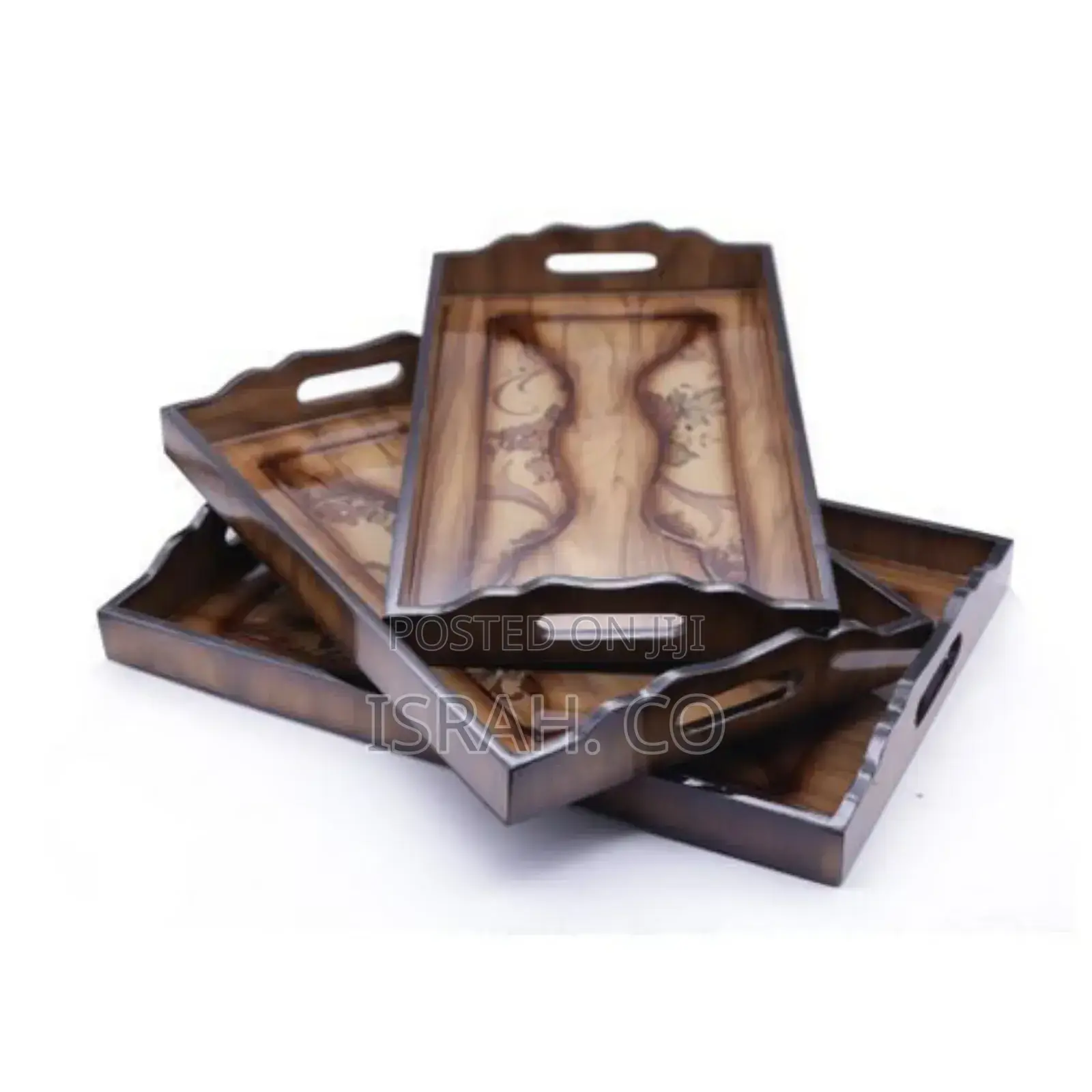 Tray for Wood Coffee Brown
