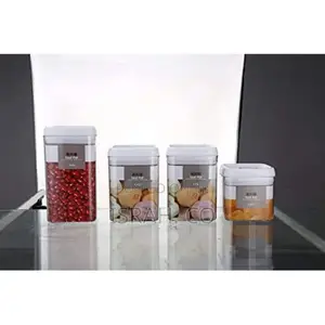 Airtight Kitchen Storage Containers 4pc Plastic Canisters