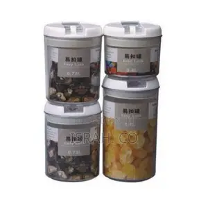 Airtight Kitchen Storage Containers 4pc Plastic Canisters
