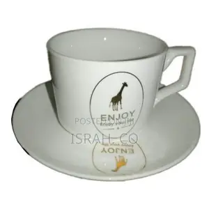 Restaurants and Office 6 Piece Tea Coffee Cups and 6 Saucers