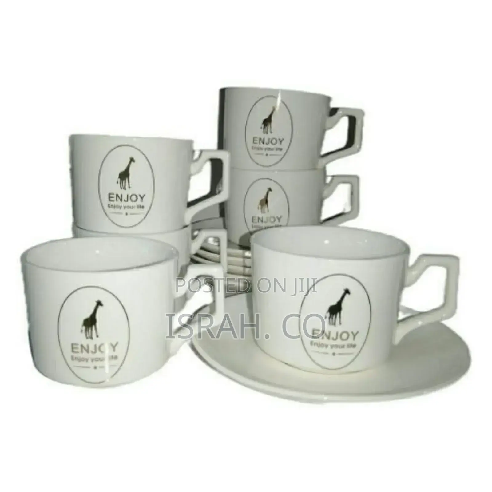 Restaurants and Office 6 Piece Tea Coffee Cups and 6 Saucers