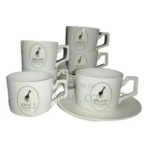Restaurants and Office 6 Piece Tea Coffee Cups and 6 Saucers