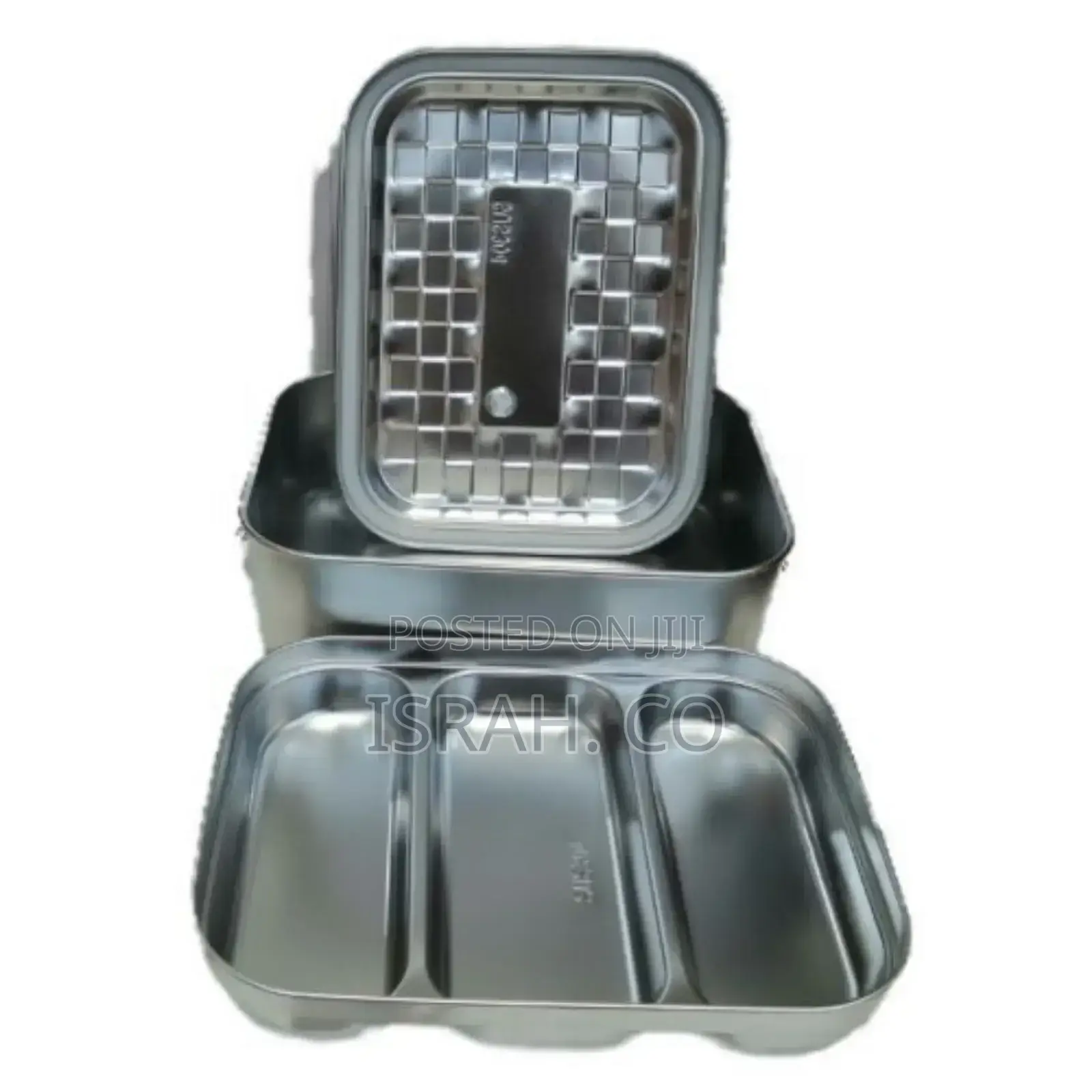 Stainless Steel Rectangle Lunch Box With Buckle Leak-Prof