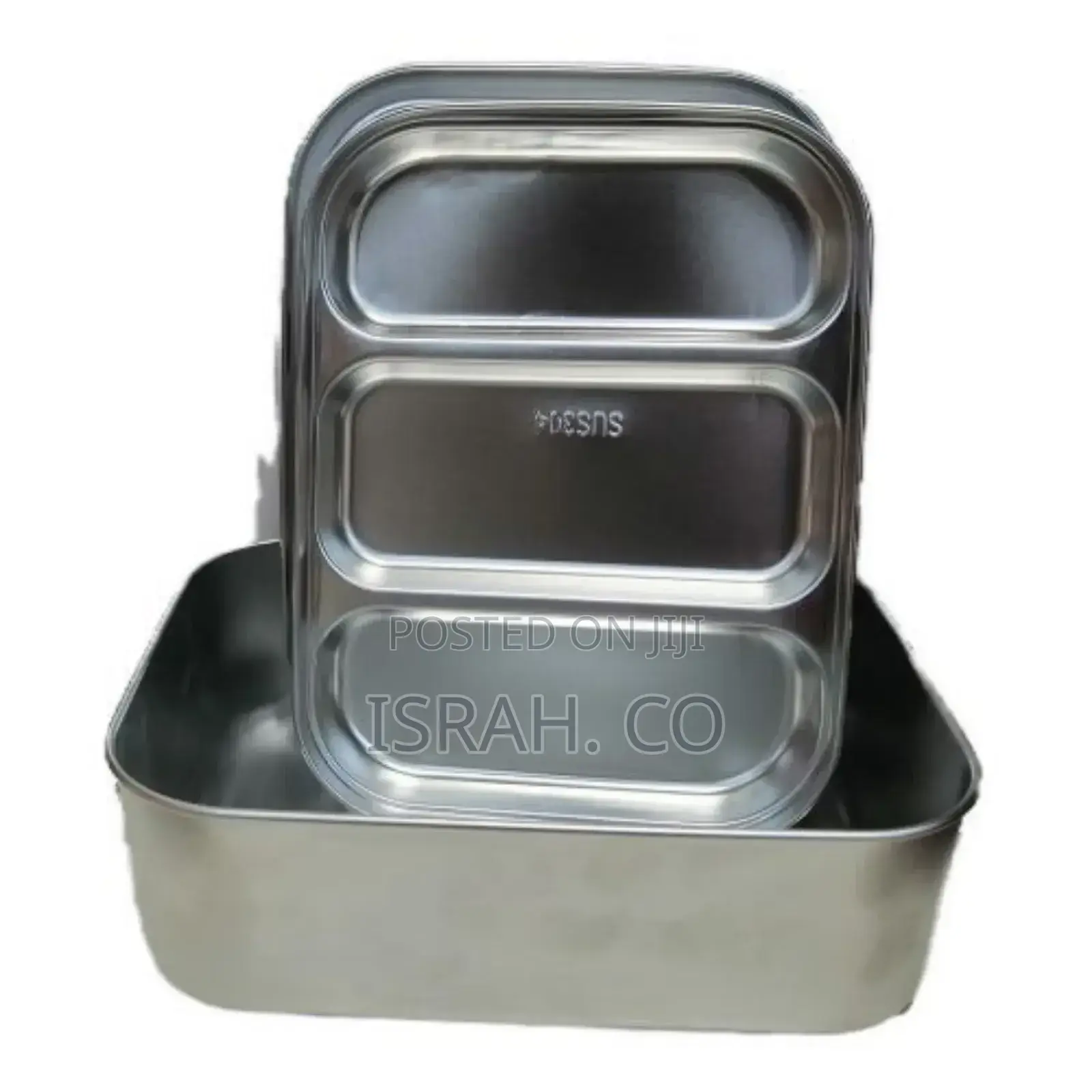 Stainless Steel Rectangle Lunch Box With Buckle Leak-Prof