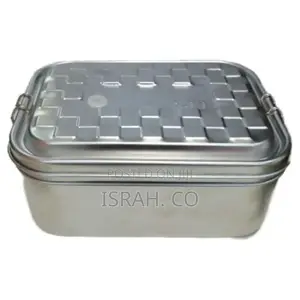 Stainless Steel Rectangle Lunch Box With Buckle Leak-Prof