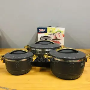 3 Piece Casseroles Black