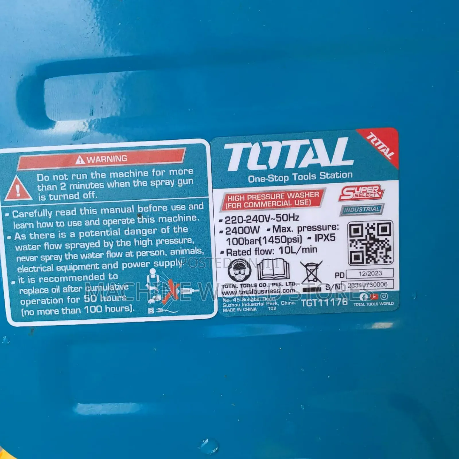 Total Electric Car Washer/Pressure Washer