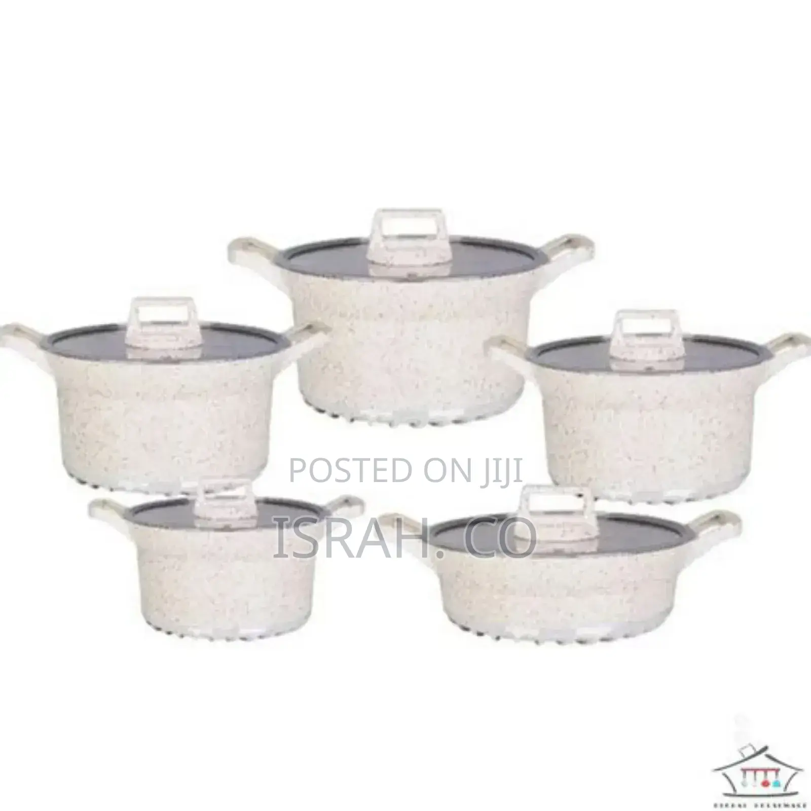 Dissini Regina 10 Pieces Granitenon-Stick Saucepans Cookware