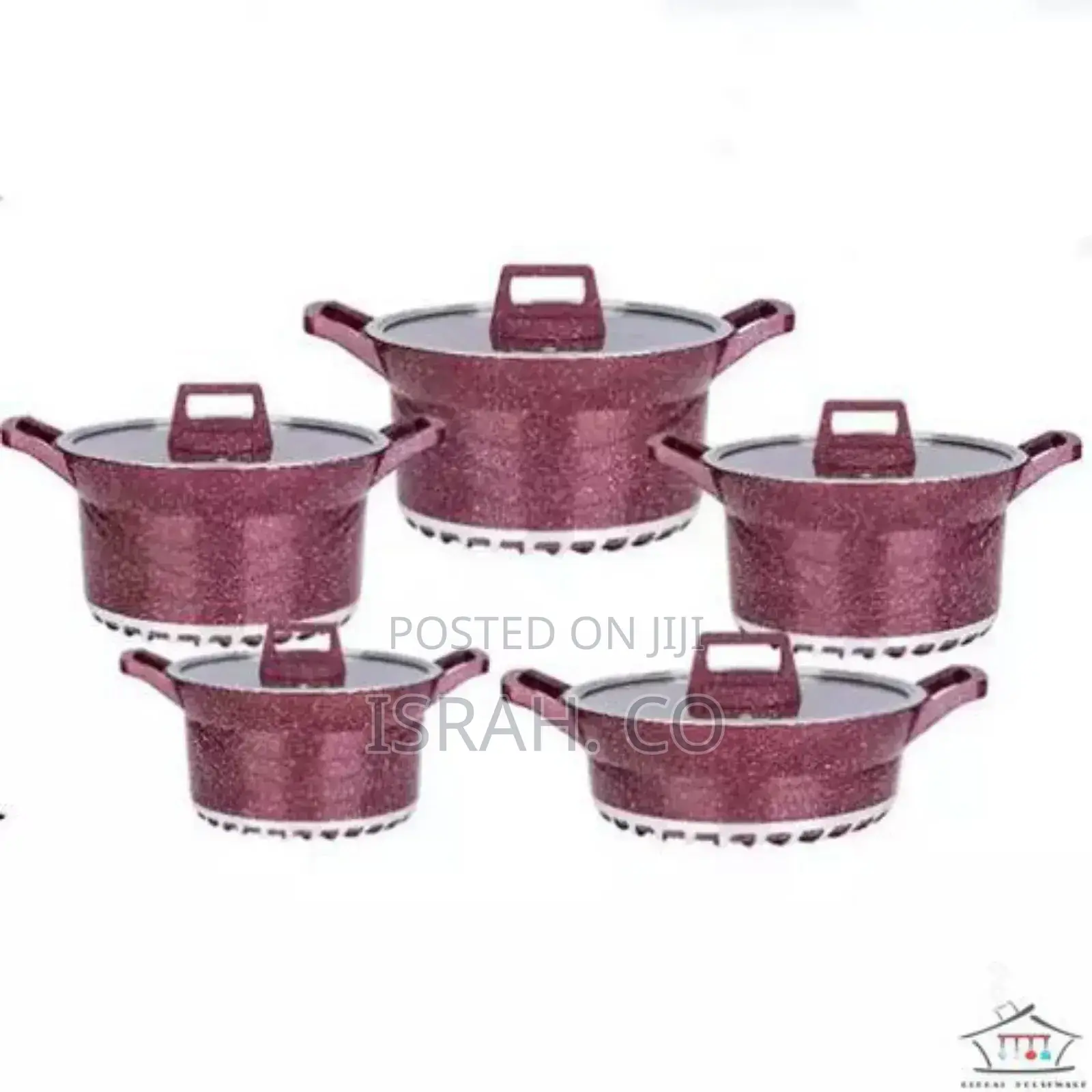 Dissini Regina 10 Pieces Granitenon-Stick Saucepans Cookware