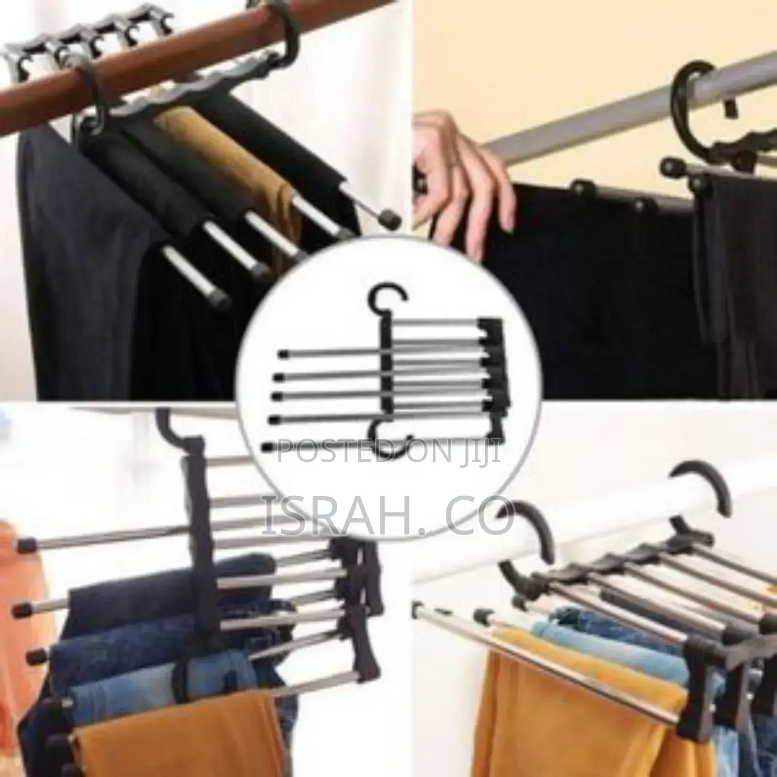 5in1wardrobe Multi-Functional Foldable Trousers Pants Hanger