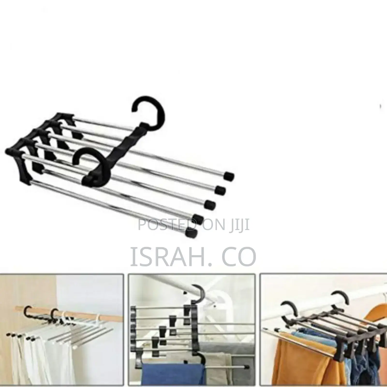 5in1wardrobe Multi-Functional Foldable Trousers Pants Hanger