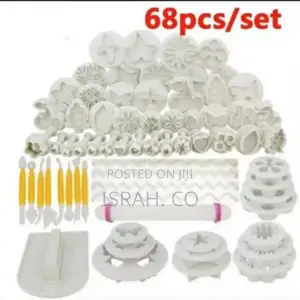 68 PCS Cake Baking Decorating Tools Kit Icing Plunger Moulds