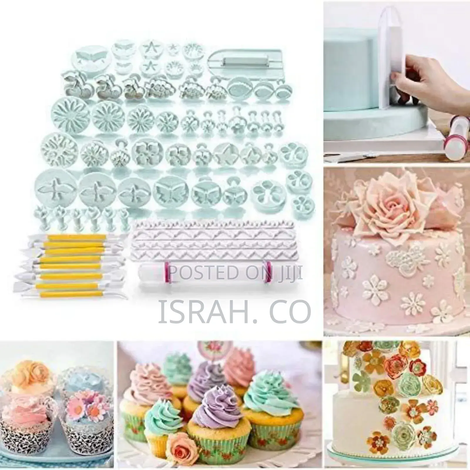 68 PCS Cake Baking Decorating Tools Kit Icing Plunger Moulds