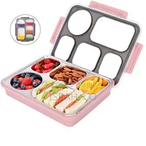 5 Compartment Lunchbox, Portable Food Flask Container, Color
