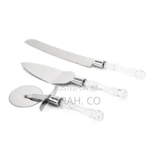 3 Pc Cake Shovel,Pizza Cutter Wheel,Cheese Slicer,Cake Knife