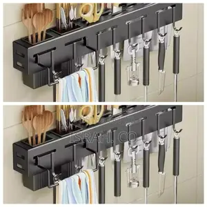 Wall Mount Knife Holder Towel Hanger Spatula Laddle