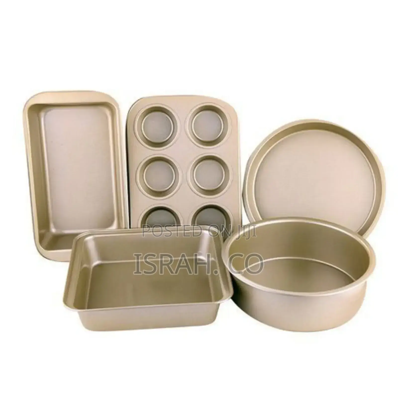 5-Piece Baking Set, Pizza Tray, Cake Mould, Toast Box