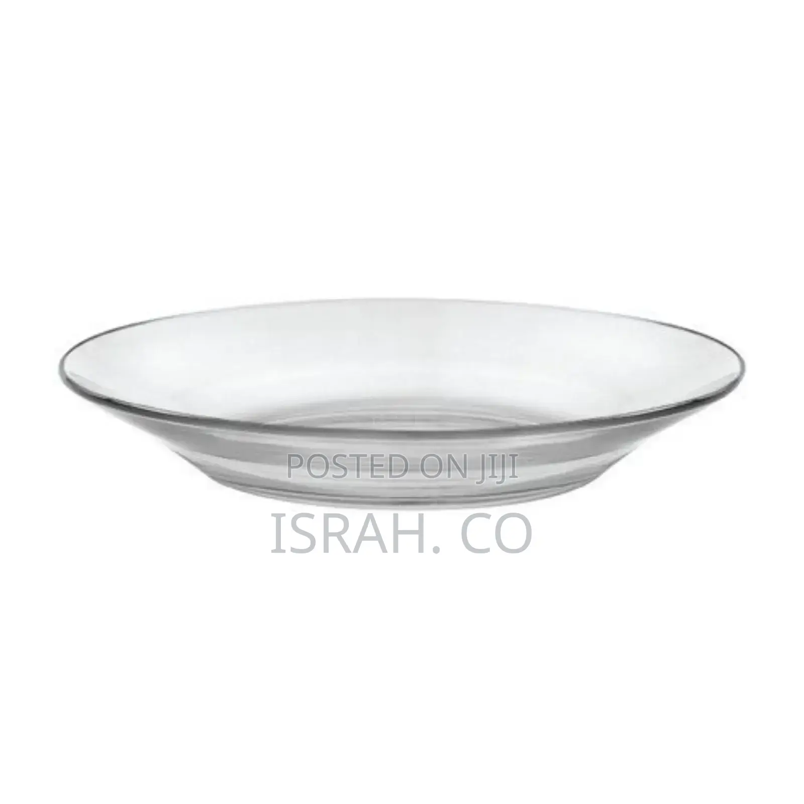 Clear Glass Round Soup Plates, 6PCS - Colorless