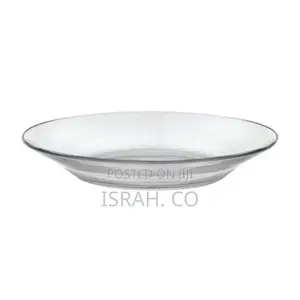 Clear Glass Round Soup Plates, 6PCS - Colorless