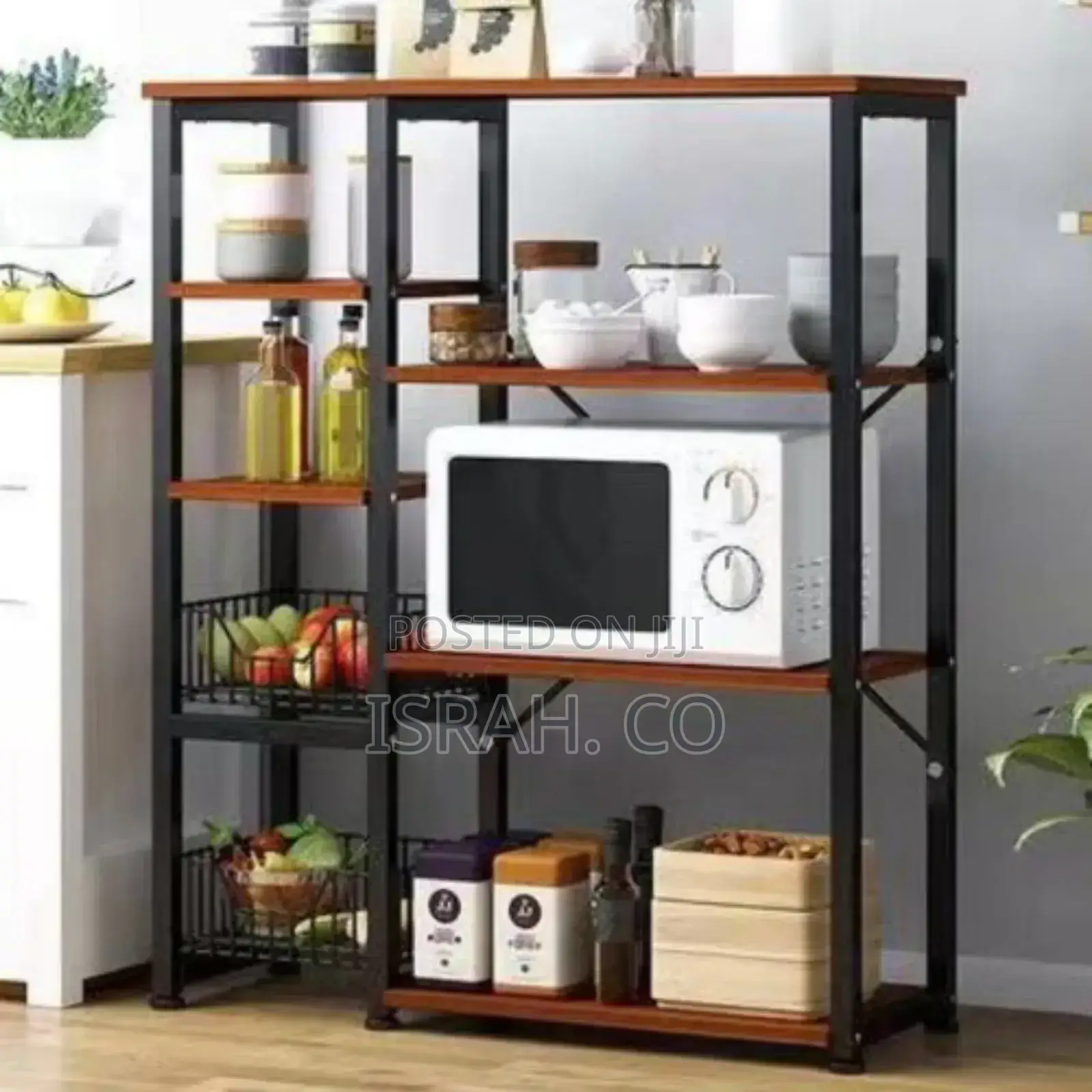 Kitchen Shelf Movable Microwave Oven Rack Standing