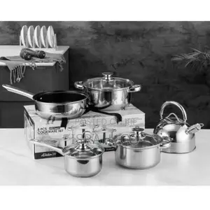 8PC Stainless Steel Saucepans Cookware Pots With Kettle Pan