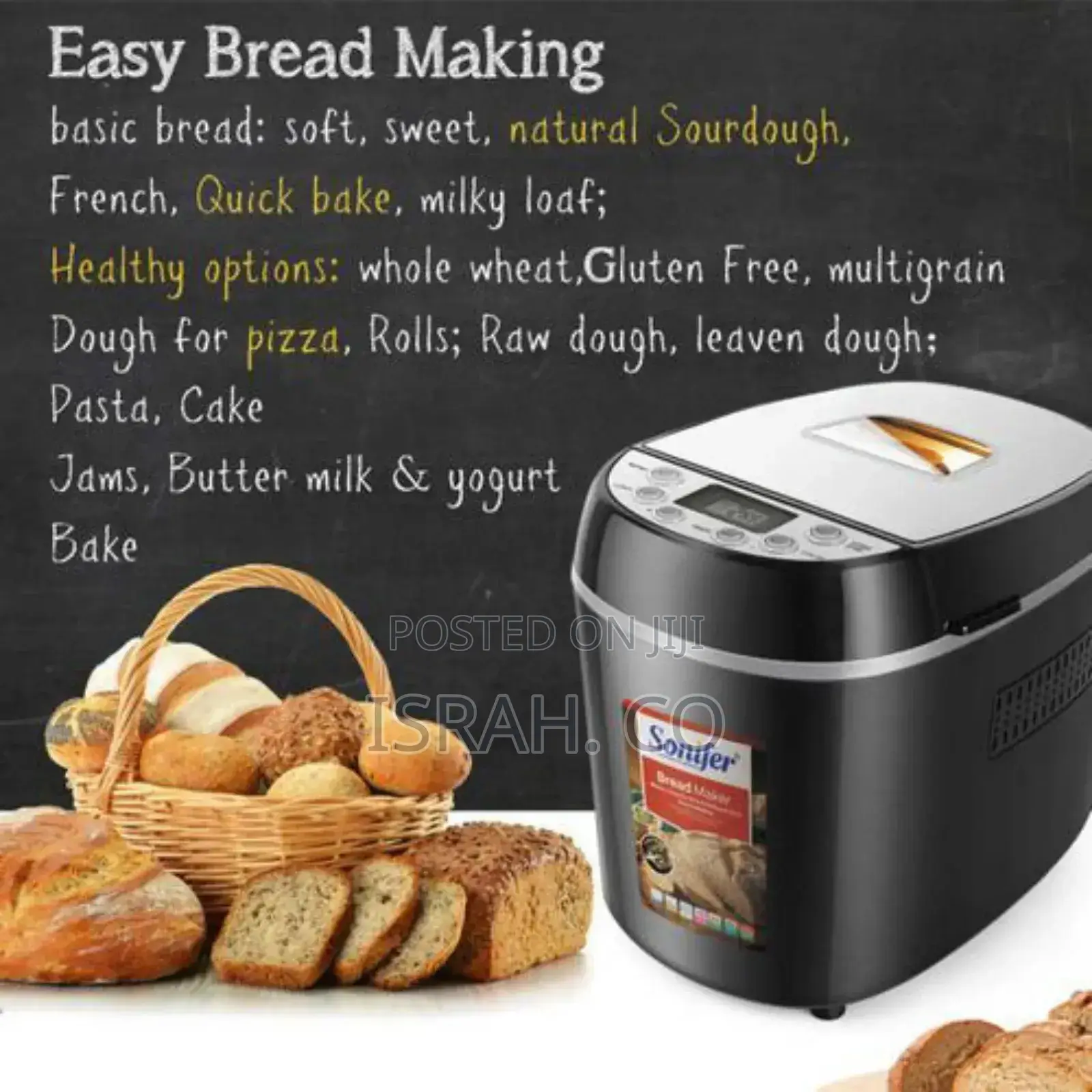 Sonifer Automatic Electric Programmable Bread Maker Machine